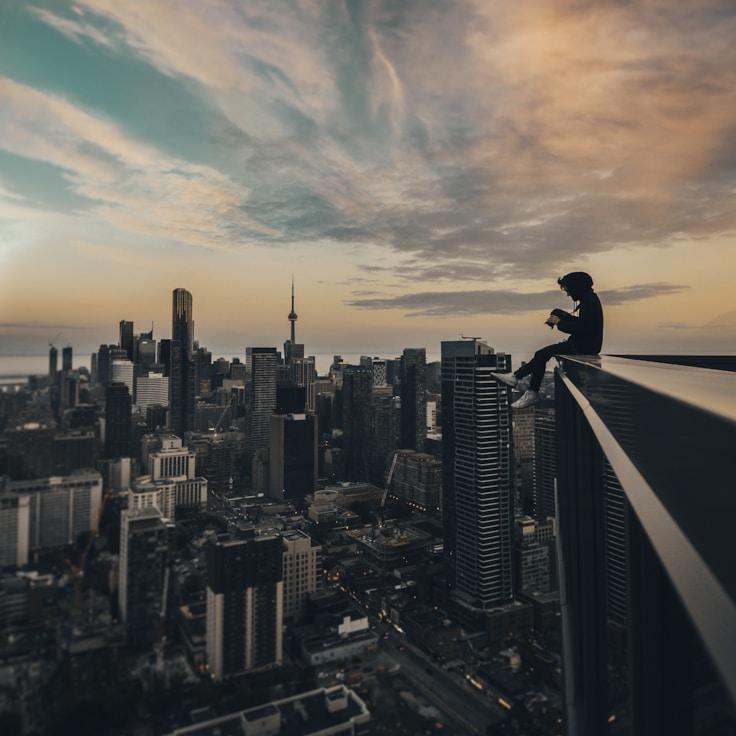 City skyline in Rome, Italy