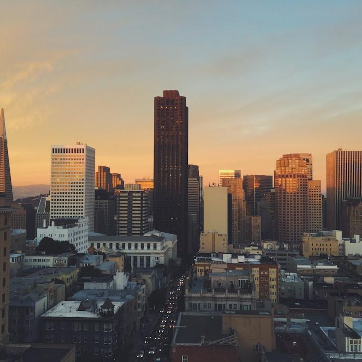 Sunset outdoors in Italy